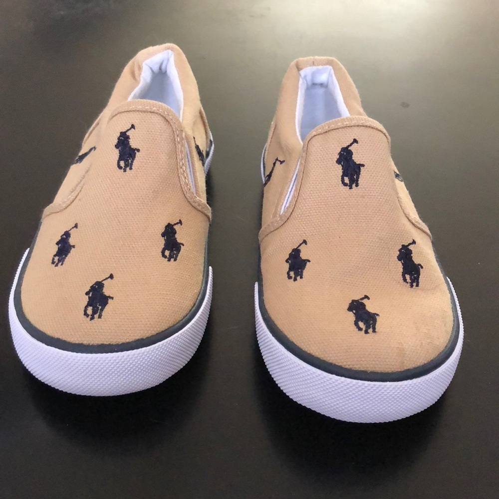 Toddler Size 10 Polo Slip Ons.